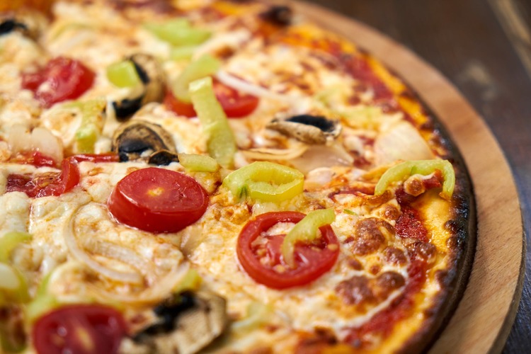 Pizza Recipe - Tomato, Onion, Peppers and Mushroom Pizza